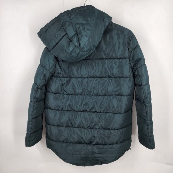 SEBBY Women's 3/4 Puffer Jacket In Bottle Green Size S NWT - Picture 3 of 12